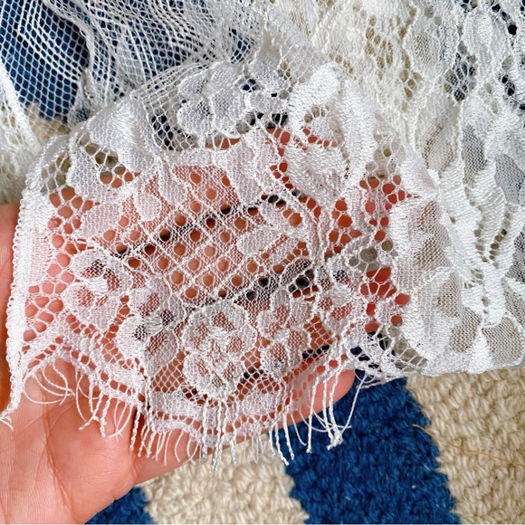 🐚 AMBIANCE IVORY SHEER CROCHET BEACH COVERUP! - Picture 7 of 11